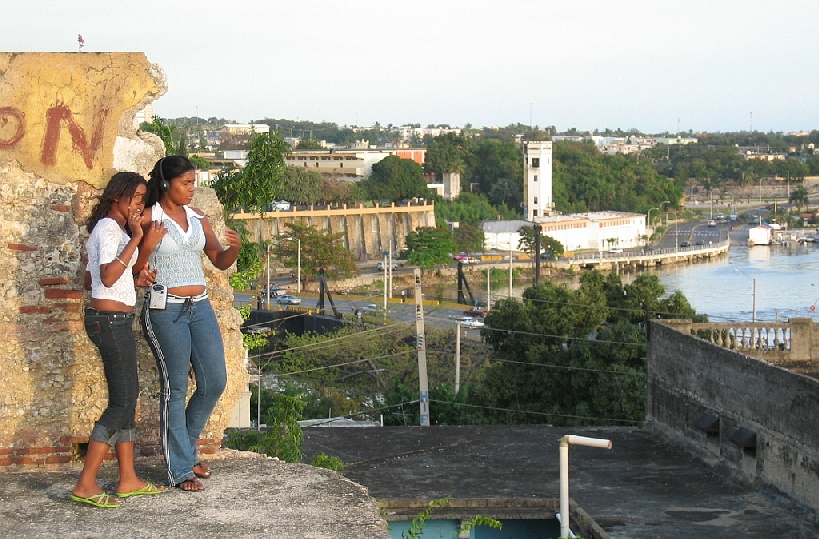 View from the top the Fuerte de Santa Bárbara, looking east across Rio Ozama